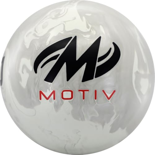 MOTIV Jackal EXJ Bowling Ball Limited Edition Solid White Silver Pearl Hybrid T234