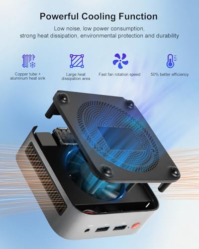 Mini PC W-11 with Intel N150, 16GB RAM, 512GB SSD, 4K Dual Display L563184