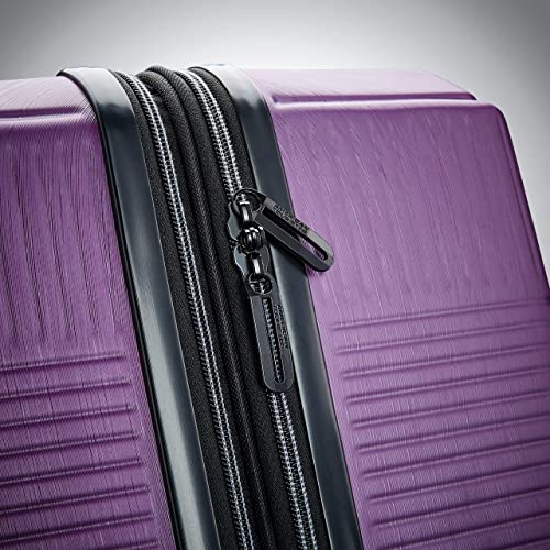 American Tourister Stratum XLT Expandable Hardside Luggage with Spinner Wheels, Jet Black, Carry-On 21-Inch E7418
