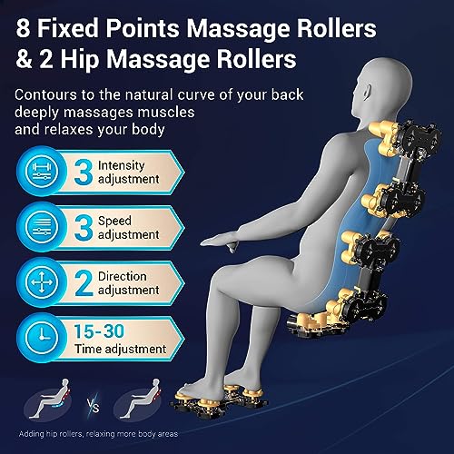 Full Body Zero Gravity Shiatsu Massage Chair with Heat and Foot Massage Q658