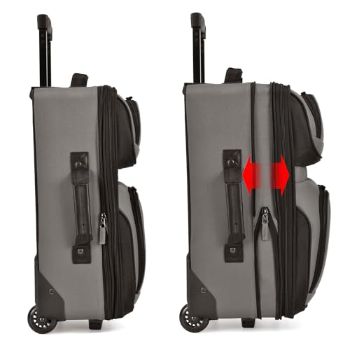 U.S. Traveler Rio Expandable Carry-on Luggage, Orange R95197