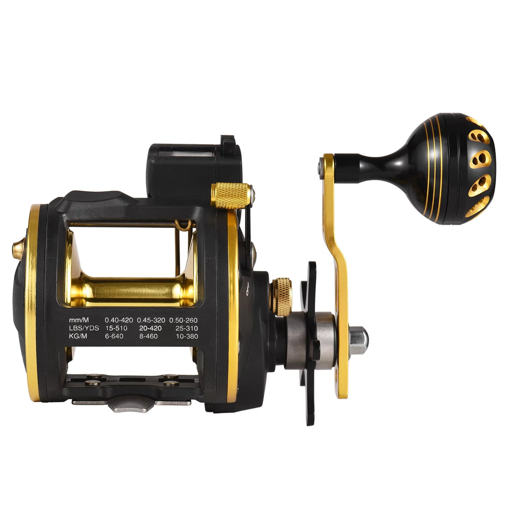 Walmeck Fishing Reel Line Counter with Digital Display, 6+1 Ball Bearings O81212
