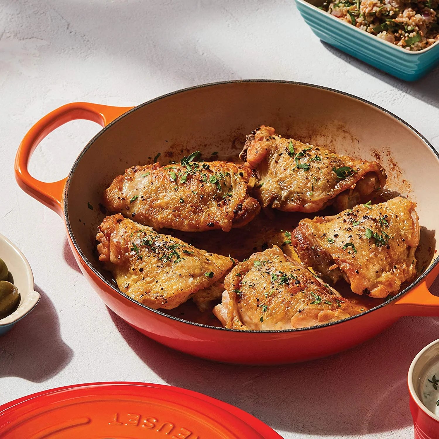 Creuset 9-Piece Signature Cast Iron Cookware Set White Z91667