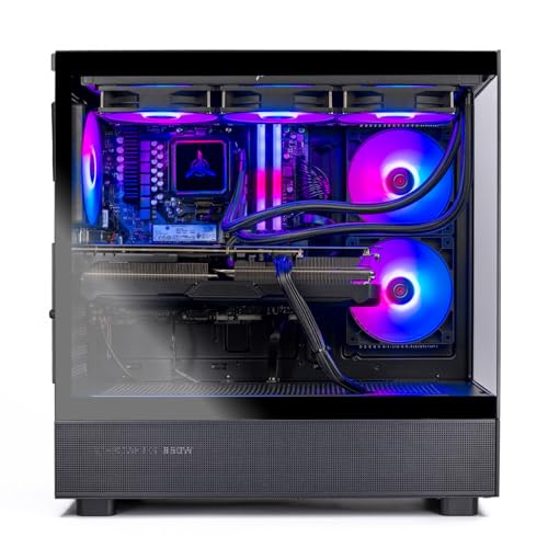 Skytech Gaming Azure 3 Desktop PC, Intel i7 14700F, RTX 5070, 32GB DDR5, 1TB SSD T5610