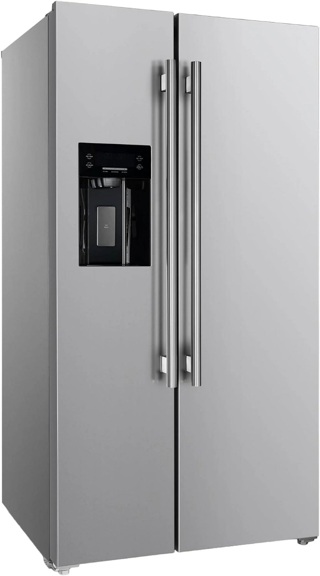 Salerno 36" Side by Side 20 Cu.Ft Stainless Steel Refrigerator with Ice Maker