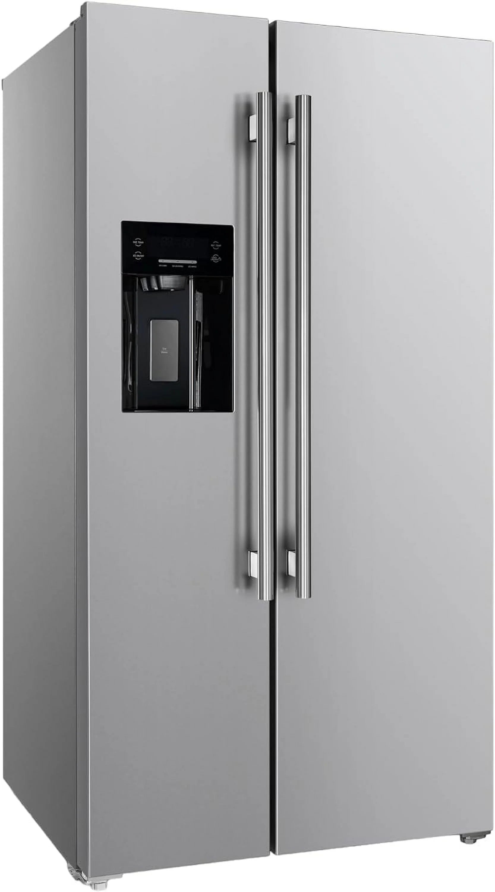 Salerno 36" Side by Side 20 Cu.Ft Stainless Steel Refrigerator with Ice Maker