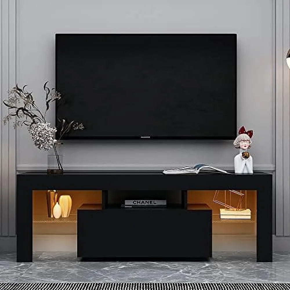 NLIBOOMLife Modern TV Stand with 2 Cabinets for 65 inch TV E24521