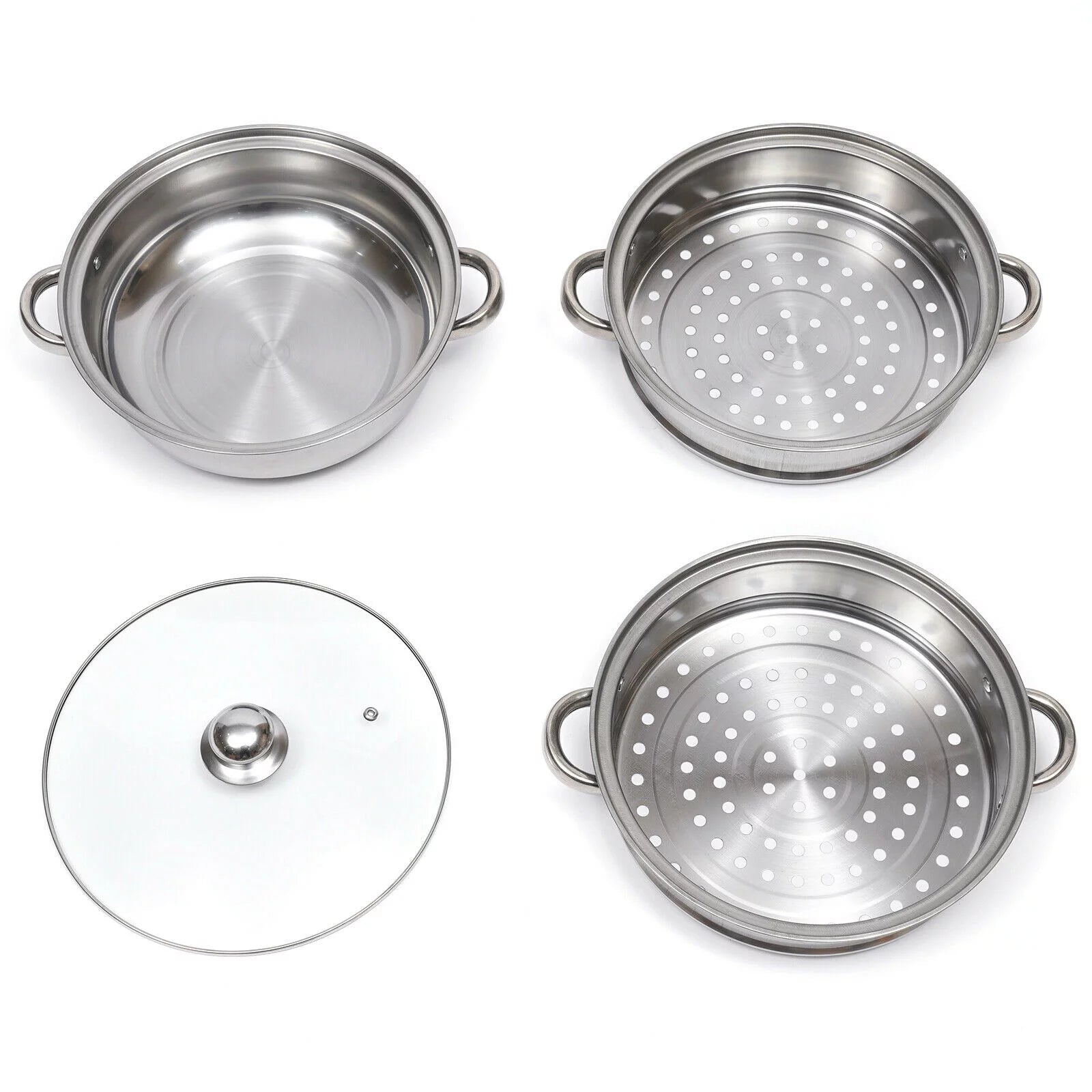 Fichiouy Chinese Steamer 3 Tier with Lid X83558