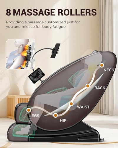 Zero Gravity Full Body Massage Chair Recliner with Heat and Bluetooth I86545