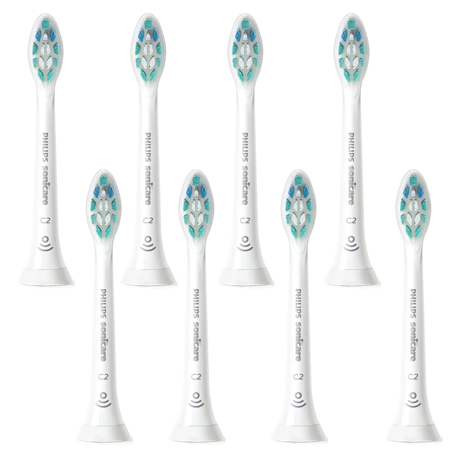 C2 Optimal Plaque Defence Toothbrush Head Compatible with Philips Sonicare HX9024, 8 Pack B950371