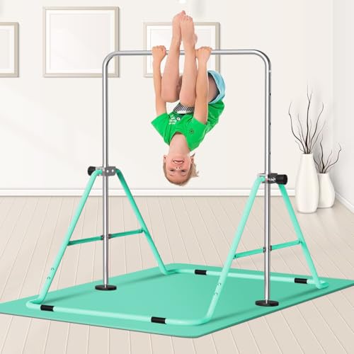 FBSPORT Gymnastics Bar for Kids, Adjustable Height, Folding W6973