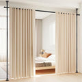 Black Room Divider Curtain Rod, No Drilling, Adjustable 4-10ft E8256