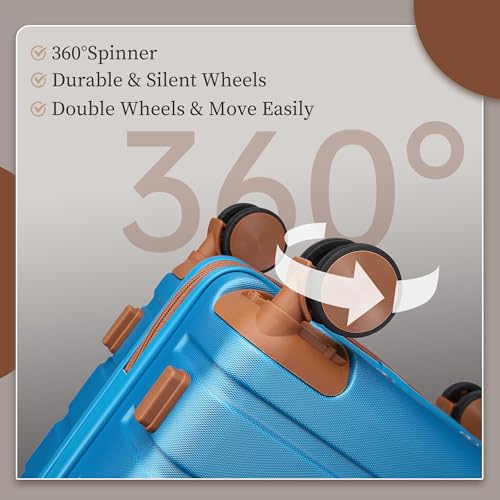 Hardside Carry-on Luggage 20 Inch with Spinner Wheels and TSA Lock J743