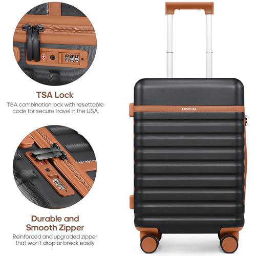 Luggage Sets 3 Piece, Carry On 20 Inch Hardside Suitcase with Spinner Wheels and TSA Lock J67858