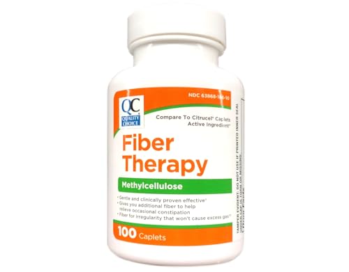 Quality Choice Fiber Therapy Methylcellulose 500 mg Caplets, 3 Pack Z45225