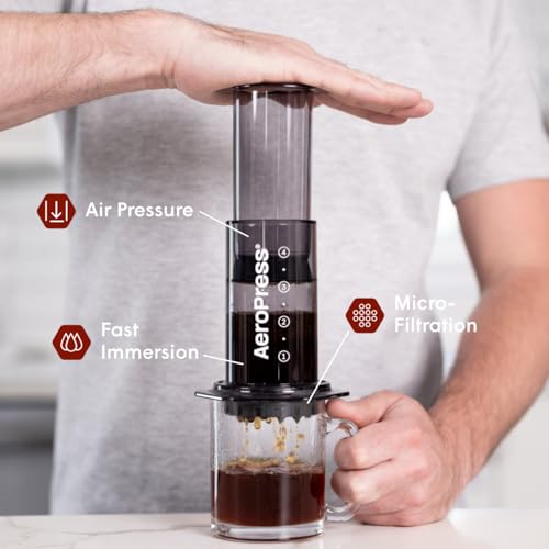 AeroPress Original Coffee Press – 3-in-1 Portable Coffee Maker for Travel S81656