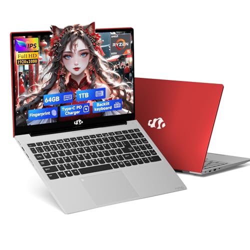 NIMO 15.6" FHD Gaming Laptop, AMD Ryzen 5, 32GB RAM 1TB SSD O691531