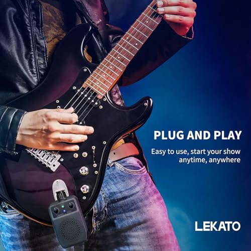 LEKATO Mini Electric Guitar Amp 5W Bluetooth Portable with 4 Effects A139