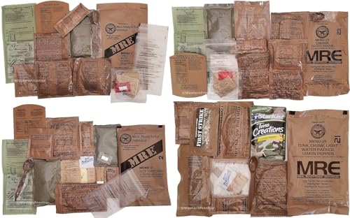 U.S. MRE Meals Ready to Eat Variety Pack of 24 with Flameless Heater A66246