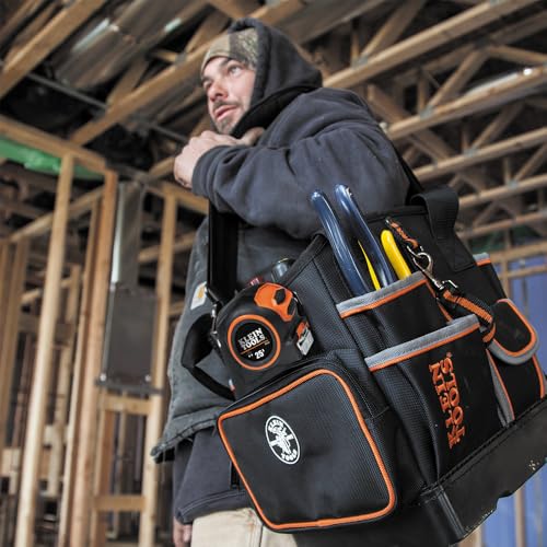 Klein Tools 55419SP-14 Tool Bag with Shoulder Strap, 14 Pockets O8402