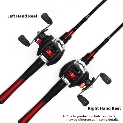 Kilitn Fishing Rod and Reel Combo, 5ft Fiberglass Telescopic Baitcasting Set B5021