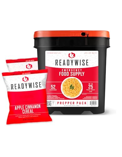ReadyWise Emergency Food Supply 104 Servings Variety Pack Bucket A71005