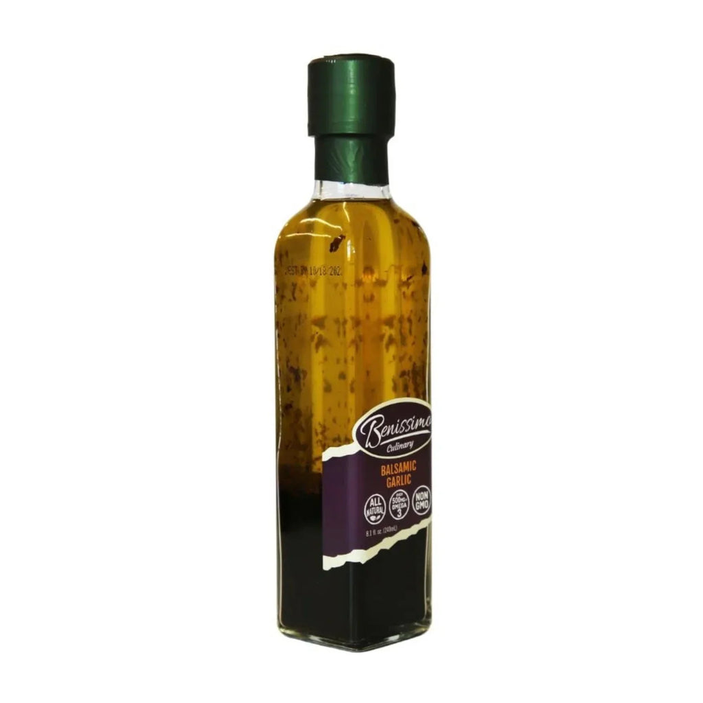 Benissimo Balsamic Garlic Infused Oil, 8.1 Fl Oz (3 Pack) O2151