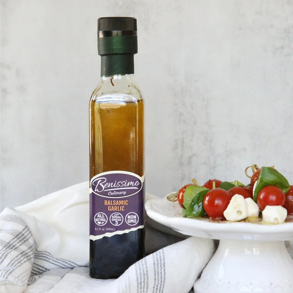 Benissimo Balsamic Garlic Infused Oil, 8.1 Fl Oz (3 Pack) O2151