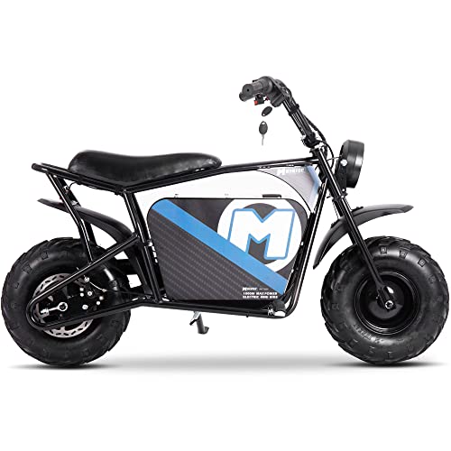 MotoTec 48v 1000w Electric Mini Bike Black W616