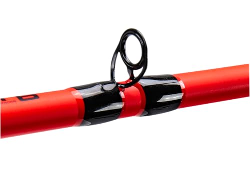 Lew's MACH Smash Baitcast Reel and Fishing Rod Combo, IM6 Graphite, Red P923