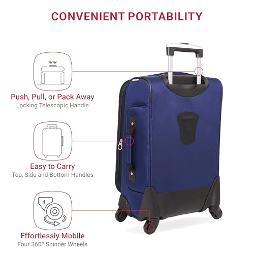 SwissGear Sion Softside Expandable Roller Luggage 3 Piece Set N784870