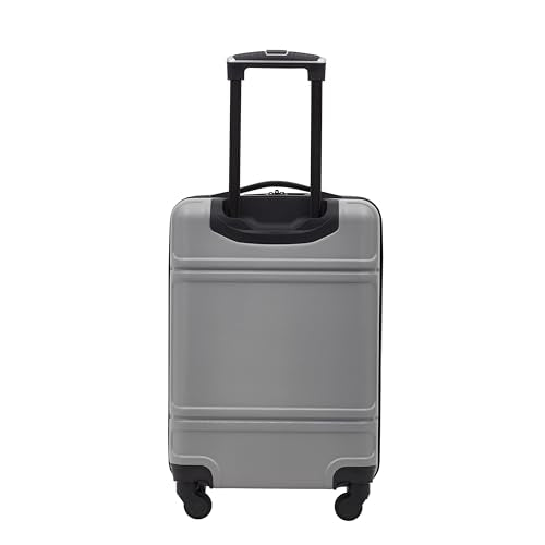Travelers Club Skyline Spinner Luggage, Gray, 22-Inch Carry-On L8594