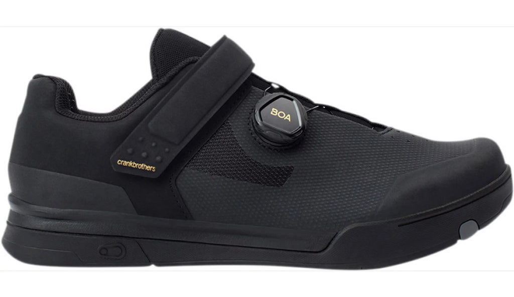 Crank Brothers Mallet BOA Men's Shoe - Black/Gold/Black, Size 12.5