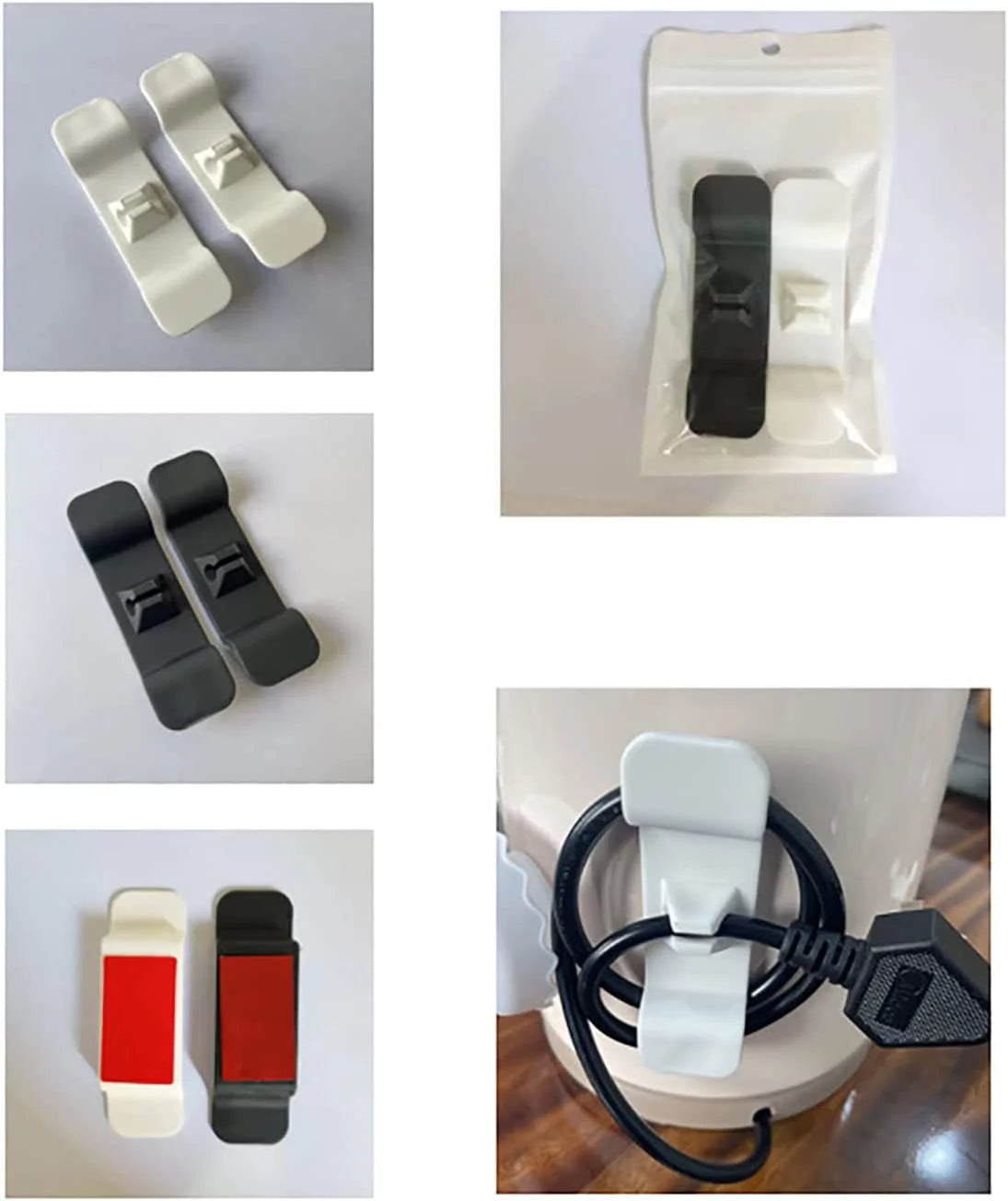 Cord Organizer Self-Adhesive Winder for Small Home Appliances (Black) K741