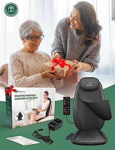 Snailax Shiatsu Massage Cushion with Heat for Home Office I743