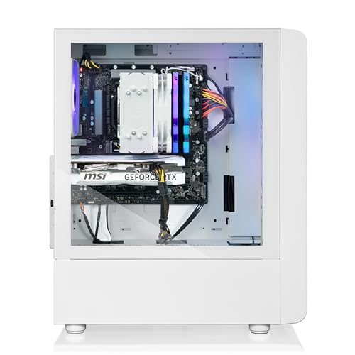 Thermaltake LCGS Quartz R66 Gaming Desktop, AMD Ryzen 5 5600, RX 6600, 1TB NVMe, Windows 11 K558