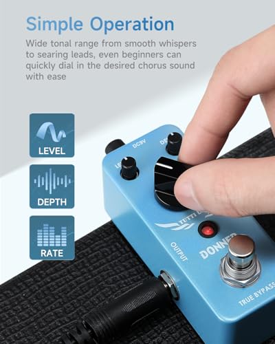 Donner Morpher Mini Distortion Guitar Pedal 3 Modes for Electric Guitar V47970