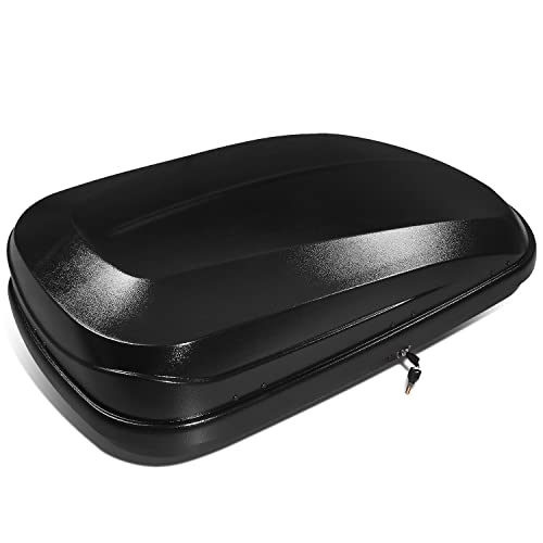 DNA MOTORING Rooftop Cargo Box Lockable Car Top Storage Case 110 Lbs Textured Black P1853