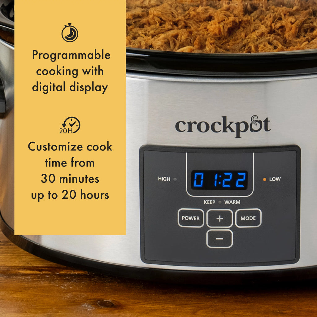 Crockpot™ Choose-a-Crock 6-Quart Programmable Slow Cooker, Stainless Steel W147036