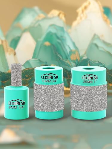 Glass Grinder Bits for Stained Glass - 1 1/8 1/4 3/4 Inch Brass Core Diamond Bit G96728
