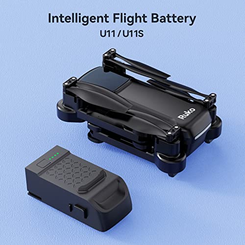 Ruko U11/U11S Drone Intelligent Flight Battery Replacement, 7.4V 1200mAh, Black B8999