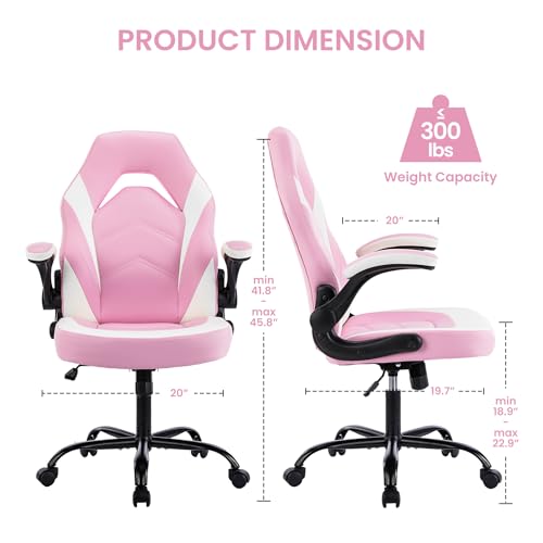 Gaming Chair with Footrest, Lumbar Support, Red/Black M9231