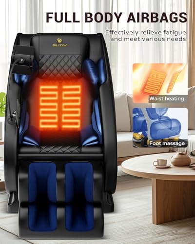 Zero Gravity Full Body Massage Chair Recliner with Heat and Bluetooth I86545