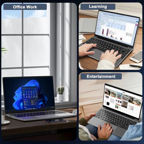 14 Inch Laptop Windows 11 256GB SSD Celeron N4020 Gray S455
