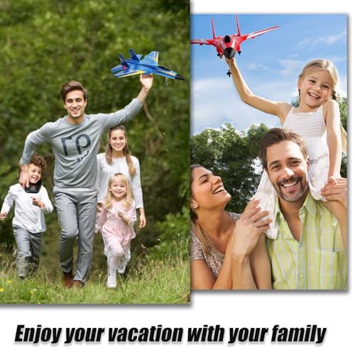 Remote Control Airplane 2 Channel Foam RC Glider for Kids Beginners Blue G3553