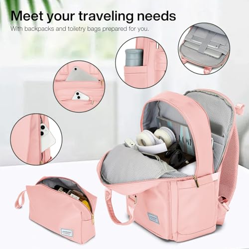 LARVENDER Luggage Sets 3 Piece, 20in Carry On PP Hardshell Suitcase with Spinner Wheels Q3160