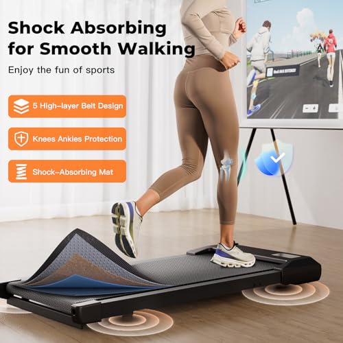 SupeRun Walking Pad, Under Desk Treadmill with Remote Control, 2.5 HP Y8357