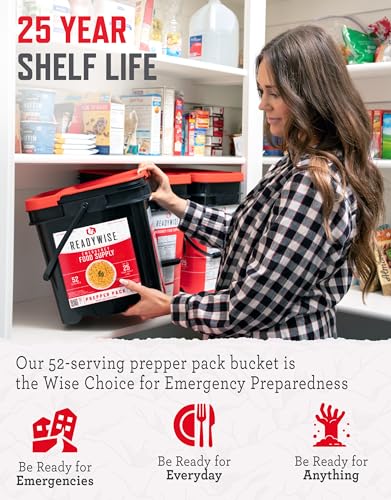 ReadyWise Emergency Food Supply 104 Servings Variety Pack Bucket A71005