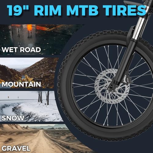 6000W Electric Dirt Bike for Adults, 60V 25Ah Removable Battery, Full Suspension U76650