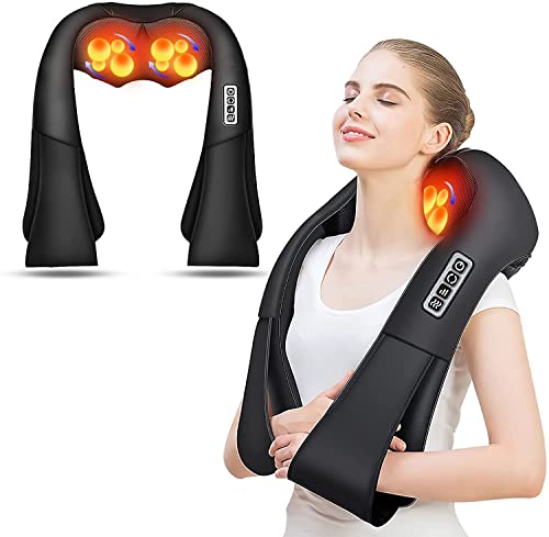 AERLANG Shiatsu Back and Neck Massager with Heat, Electric Massage Pillow S5470